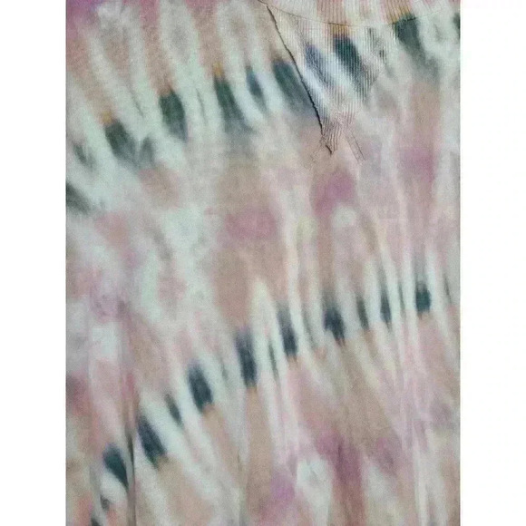 Young Fabulous & Broke | YFB Oversized Pink & Green Tie Dye Sweatshirt Size M - Picture 3 of 6